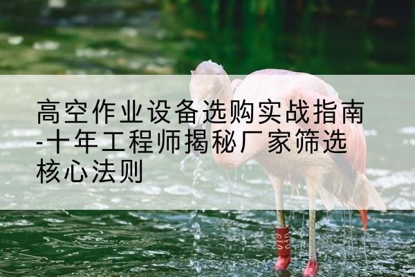 汉中剪叉式升降机厂家-高空作业设备选购实战指南-十年工程师揭秘厂家筛选核心法则