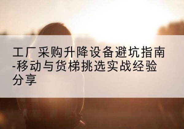 汉中移动式升降机怎么选-工厂采购升降设备避坑指南-移动与货梯挑选实战经验分享